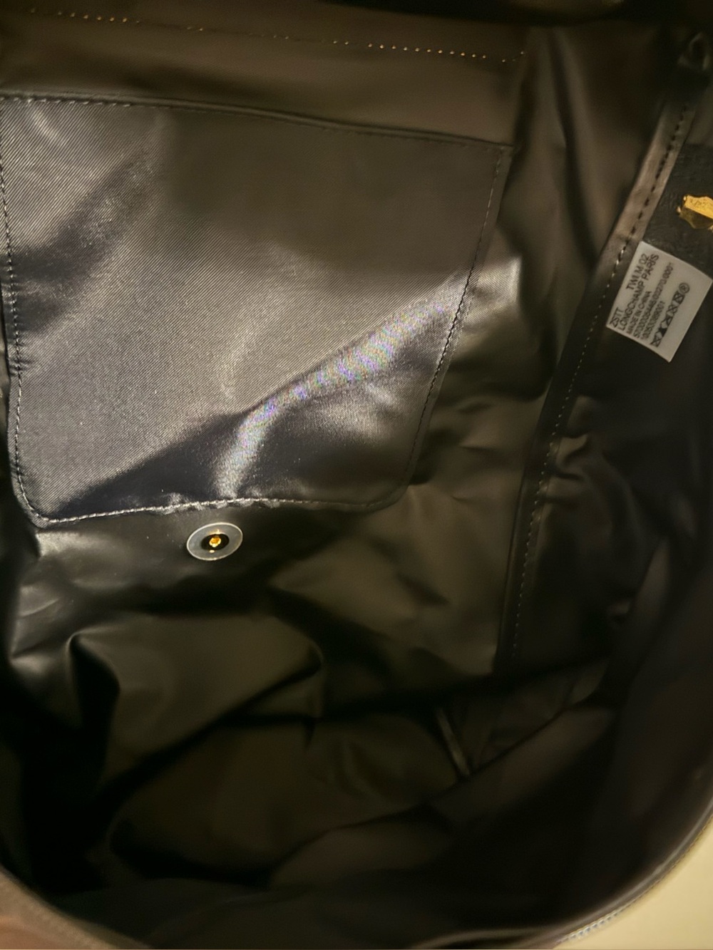 Longchamp Large Le Pilage Backpack in black - Picture 12 of 13